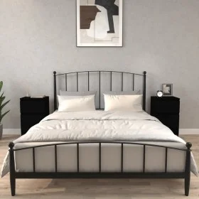 vidaxL Schwarze Nachttische 2 Stück 40x35x70 cm von vidaXL, Nachttische - Ref: Foro24-819711, Preis: 102,52 €, Rabatt: %