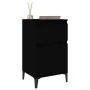 vidaxL Mesitas de noche negras 2 uds 40x35x70 cm de vidaXL, Mesitas de noche - Ref: Foro24-819711, Precio: 102,47 €, Descuent...