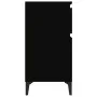 vidaxL Mesitas de noche negras 2 uds 40x35x70 cm de vidaXL, Mesitas de noche - Ref: Foro24-819711, Precio: 102,47 €, Descuent...