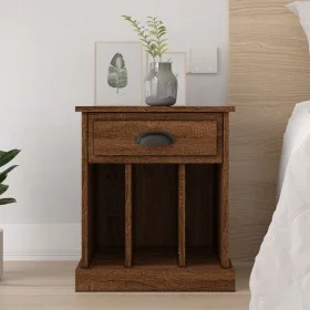 Bedside table in brown oak color, 43x36x50 cm by vidaXL, Nightstands - Ref: Foro24-816358, Price: 36,88 €, Discount: %