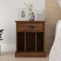Bedside table in brown oak color, 43x36x50 cm by vidaXL, Nightstands - Ref: Foro24-816358, Price: 36,88 €, Discount: %