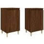 Bedside tables 2 units wood oak brown color 40x35x70 cm by vidaXL, Nightstands - Ref: Foro24-819643, Price: 56,14 €, Discount: %