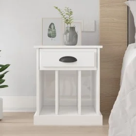 Glossy white nightstand 43x36x50 cm by vidaXL, Nightstands - Ref: Foro24-816348, Price: 35,07 €, Discount: %
