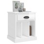Mesita de noche blanco brillante 43x36x50 cm de vidaXL, Mesitas de noche - Ref: Foro24-816348, Precio: 35,34 €