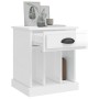Mesita de noche blanco brillante 43x36x50 cm de vidaXL, Mesitas de noche - Ref: Foro24-816348, Precio: 35,34 €
