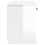 Mesita de noche blanco brillante 43x36x50 cm de vidaXL, Mesitas de noche - Ref: Foro24-816348, Precio: 35,34 €