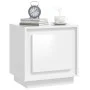 Nachttische 2 Stück glänzendes weißes Holz 44x35x45 cm von vidaXL, Nachttische - Ref: Foro24-819841, Preis: 51,33 €, Rabatt: %