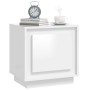 Nachttische 2 Stück glänzendes weißes Holz 44x35x45 cm von vidaXL, Nachttische - Ref: Foro24-819841, Preis: 63,19 €, Rabatt: %