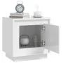 Nachttische 2 Stück glänzendes weißes Holz 44x35x45 cm von vidaXL, Nachttische - Ref: Foro24-819841, Preis: 51,33 €, Rabatt: %