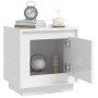 Nachttische 2 Stück glänzendes weißes Holz 44x35x45 cm von vidaXL, Nachttische - Ref: Foro24-819841, Preis: 63,19 €, Rabatt: %