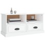 Fernsehmöbel aus weißem glänzendem Sperrholz 93x35,5x45 cm von vidaXL, TV-Möbel - Ref: Foro24-816466, Preis: 58,27 €, Rabatt: %