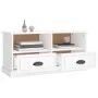 Fernsehmöbel aus weißem glänzendem Sperrholz 93x35,5x45 cm von vidaXL, TV-Möbel - Ref: Foro24-816466, Preis: 51,95 €, Rabatt: %