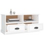 Fernsehmöbel aus weißem glänzendem Sperrholz 93x35,5x45 cm von vidaXL, TV-Möbel - Ref: Foro24-816466, Preis: 58,27 €, Rabatt: %