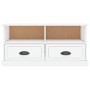 Fernsehmöbel aus weißem glänzendem Sperrholz 93x35,5x45 cm von vidaXL, TV-Möbel - Ref: Foro24-816466, Preis: 58,27 €, Rabatt: %
