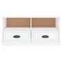 Mueble de TV madera contrachapada blanco brillo 93x35,5x45 cm by vidaXL, TV Furniture - Ref: Foro24-816466, Price: 51,95 €, D...