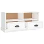 Fernsehmöbel aus weißem glänzendem Sperrholz 93x35,5x45 cm von vidaXL, TV-Möbel - Ref: Foro24-816466, Preis: 51,95 €, Rabatt: %