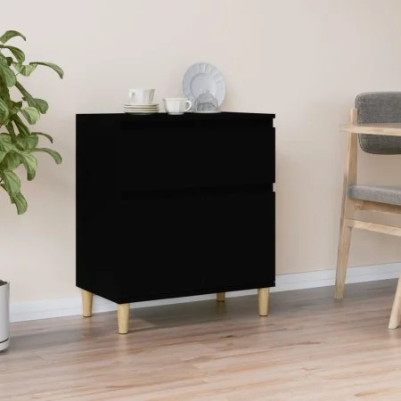 Schwarzes Sperrholz-Sideboard 60x35x70 cm von vidaXL, Sideboards - Ref: Foro24-819677, Preis: 62,51 €, Rabatt: %