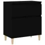 Schwarzes Sperrholz-Sideboard 60x35x70 cm von vidaXL, Sideboards - Ref: Foro24-819677, Preis: 62,51 €, Rabatt: %