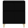 Schwarzes Sperrholz-Sideboard 60x35x70 cm von vidaXL, Sideboards - Ref: Foro24-819677, Preis: 63,36 €, Rabatt: %