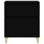 Schwarzes Sperrholz-Sideboard 60x35x70 cm von vidaXL, Sideboards - Ref: Foro24-819677, Preis: 62,51 €, Rabatt: %