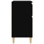 Schwarzes Sperrholz-Sideboard 60x35x70 cm von vidaXL, Sideboards - Ref: Foro24-819677, Preis: 63,36 €, Rabatt: %