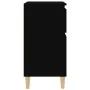 Schwarzes Sperrholz-Sideboard 60x35x70 cm von vidaXL, Sideboards - Ref: Foro24-819677, Preis: 62,51 €, Rabatt: %