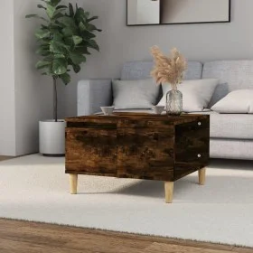 Smoked oak plywood coffee table 55x55x36.5 cm by vidaXL, Coffee table - Ref: Foro24-821081, Price: 50,34 €, Discount: %