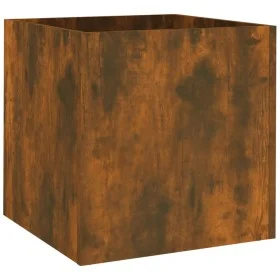 Pflanzgefäß aus geräuchertem Eichensperrholz, 40 x 40 x 40 cm von vidaXL, Töpfe und Pflanzgefäße - Ref: Foro24-820499, Preis:...