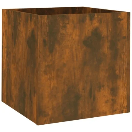 Smoked oak plywood planter 40x40x40 cm by vidaXL, Pots and planters - Ref: Foro24-820499, Price: 32,96 €, Discount: %