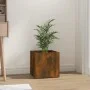Smoked oak plywood planter 40x40x40 cm by vidaXL, Pots and planters - Ref: Foro24-820499, Price: 32,96 €, Discount: %