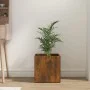 Smoked oak plywood planter 40x40x40 cm by vidaXL, Pots and planters - Ref: Foro24-820499, Price: 32,96 €, Discount: %