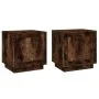 Nachttische 2 Stück Raucheichensperrholz 44x35x45 cm von vidaXL, Nachttische - Ref: Foro24-819847, Preis: 56,93 €, Rabatt: %