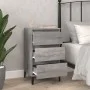 Mesita de noche madera contrachapada gris Sonoma 40x35x70 cm de vidaXL, Mesitas de noche - Ref: Foro24-819674, Precio: 59,91 ...