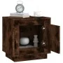 Mesitas noche 2 uds madera contrachapada roble humo 44x35x45 cm de vidaXL, Mesitas de noche - Ref: Foro24-819847, Precio: 56,...