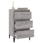 Mesita de noche madera contrachapada gris Sonoma 40x35x70 cm de vidaXL, Mesitas de noche - Ref: Foro24-819674, Precio: 60,65 ...