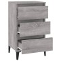 Mesita de noche madera contrachapada gris Sonoma 40x35x70 cm de vidaXL, Mesitas de noche - Ref: Foro24-819674, Precio: 60,65 ...
