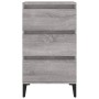 Mesita de noche madera contrachapada gris Sonoma 40x35x70 cm de vidaXL, Mesitas de noche - Ref: Foro24-819674, Precio: 60,65 ...