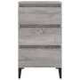 Mesita de noche madera contrachapada gris Sonoma 40x35x70 cm de vidaXL, Mesitas de noche - Ref: Foro24-819674, Precio: 59,91 ...