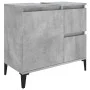 Armario de baño madera contrachapada gris hormigón 65x33x60 cm de vidaXL, Muebles de baño - Ref: Foro24-819832, Precio: 69,53...