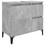 Badezimmerschrank aus betongrauem Sperrholz, 65 x 33 x 60 cm von vidaXL, Badezimmermöbel - Ref: Foro24-819832, Preis: 70,88 €...