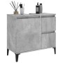 Badezimmerschrank aus betongrauem Sperrholz, 65 x 33 x 60 cm von vidaXL, Badezimmermöbel - Ref: Foro24-819832, Preis: 70,88 €...