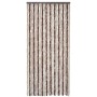 Beige und hellbrauner Fliegenvorhang aus Chenille 100x220 cm von vidaXL, Moskitonetze für Fenster - Ref: Foro24-240572, Preis...