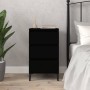 Mesita de noche madera contrachapada negro 40x35x70 cm de vidaXL, Mesitas de noche - Ref: Foro24-819669, Precio: 66,65 €