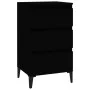 Black plywood bedside table 40x35x70 cm by vidaXL, Nightstands - Ref: Foro24-819669, Price: 64,59 €, Discount: %