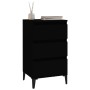 Mesita de noche madera contrachapada negro 40x35x70 cm de vidaXL, Mesitas de noche - Ref: Foro24-819669, Precio: 66,65 €