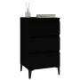 Nachttisch aus Sperrholz schwarz 40x35x70 cm von vidaXL, Nachttische - Ref: Foro24-819669, Preis: 63,66 €, Rabatt: %