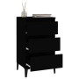 Mesita de noche madera contrachapada negro 40x35x70 cm de vidaXL, Mesitas de noche - Ref: Foro24-819669, Precio: 66,65 €