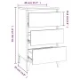 Nachttisch aus Sperrholz schwarz 40x35x70 cm von vidaXL, Nachttische - Ref: Foro24-819669, Preis: 63,66 €, Rabatt: %