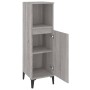 Armario de baño madera contrachapada gris Sonoma 30x30x100 cm de vidaXL, Muebles de baño - Ref: Foro24-819818, Precio: 47,82 ...