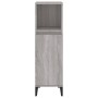 Armario de baño madera contrachapada gris Sonoma 30x30x100 cm de vidaXL, Muebles de baño - Ref: Foro24-819818, Precio: 47,82 ...